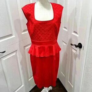 Antonio Melani sleeveless, salmon, dress fully lined w beautiful empire waist